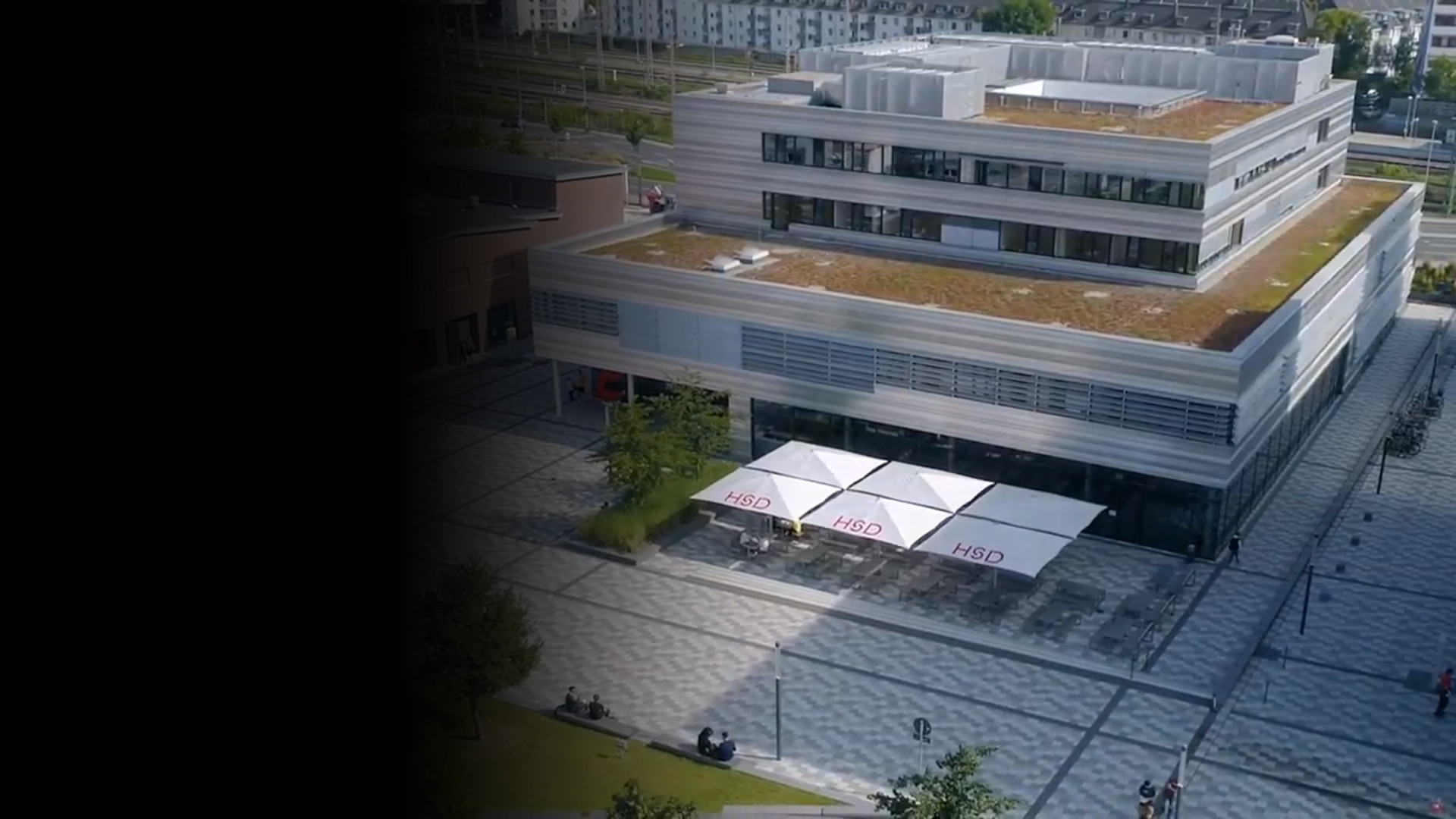 Drohnenflug über den Campus Derendorf | HSD